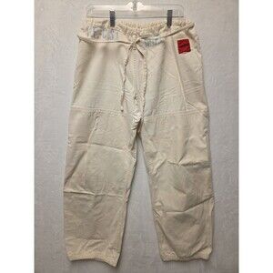 Baggy Pants Draw String Wide Leg Adjustable 32 x 27 Cream FLAWS - Spots